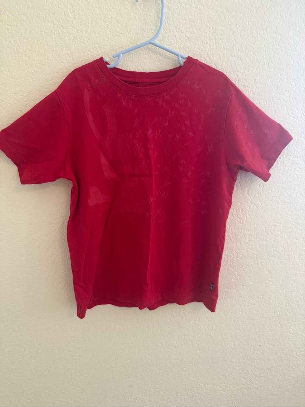 Psycho Bunny Red Crewneck Tee with Logo